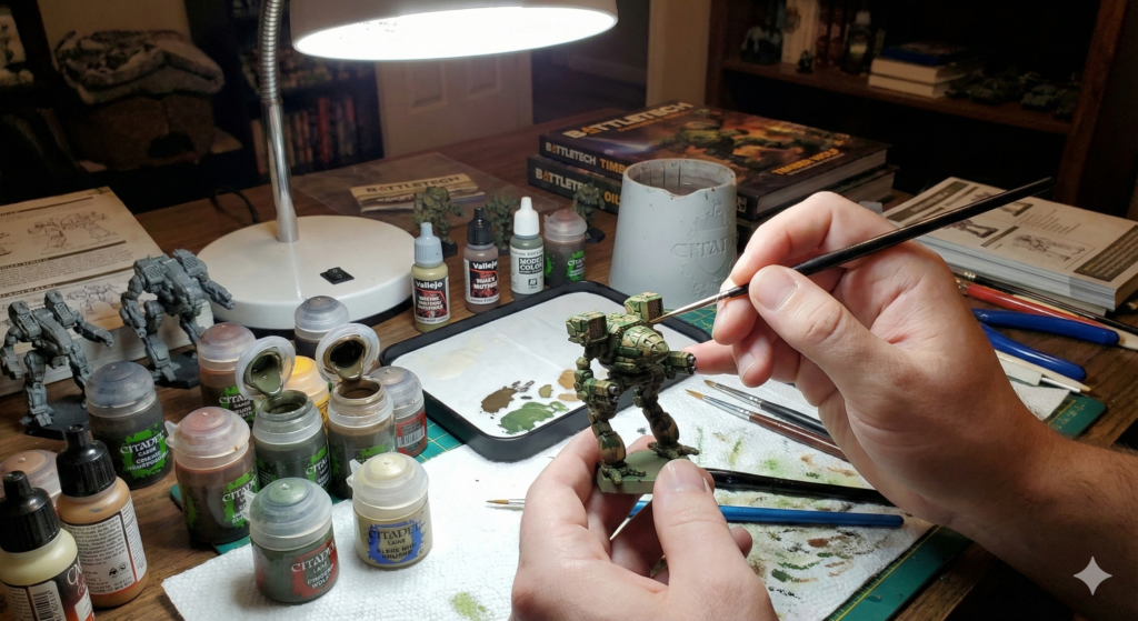 Painting BattleTech figures Painting BattleTech figures