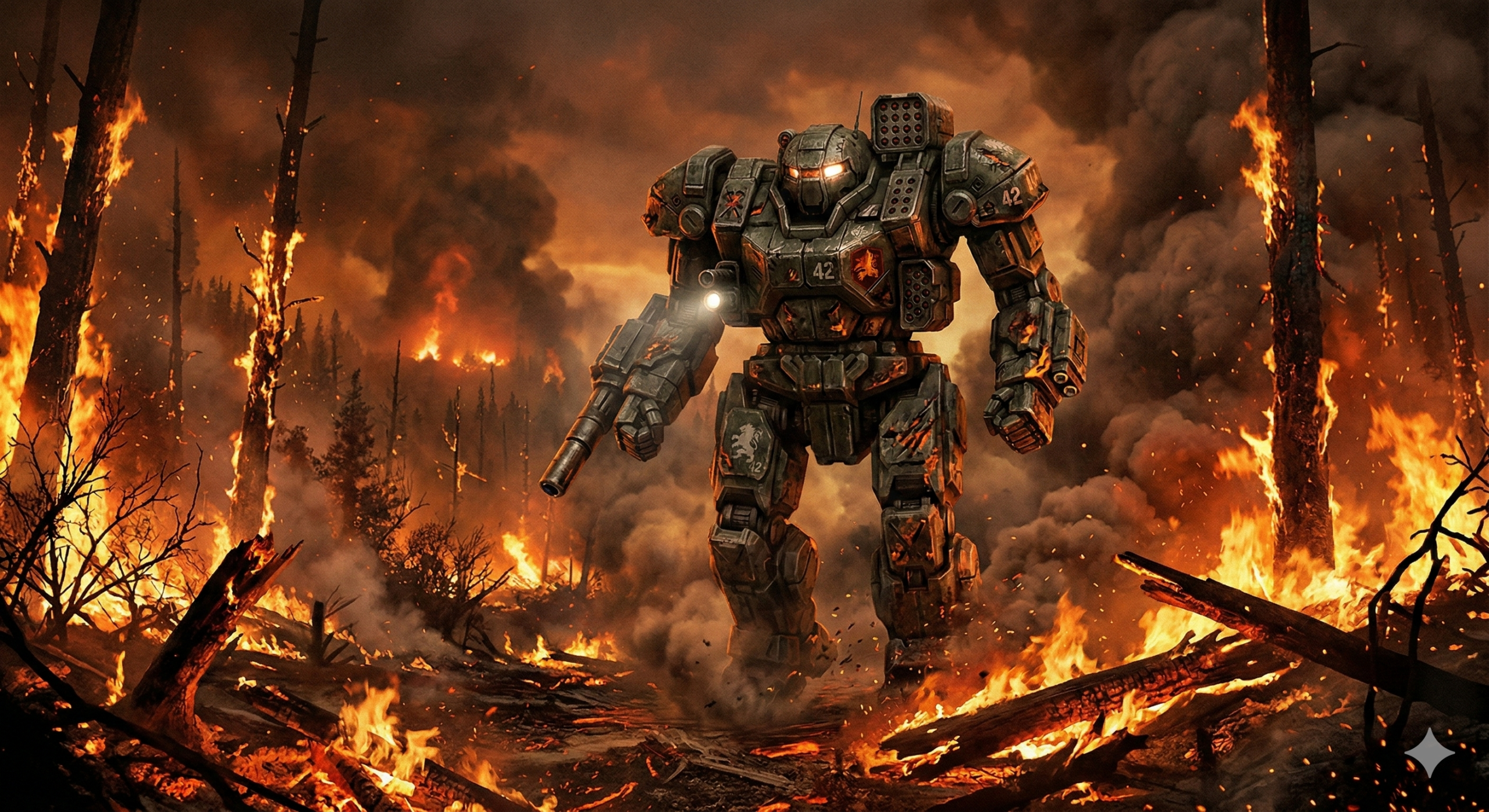 Feuer und Rauch in Alpha Strike