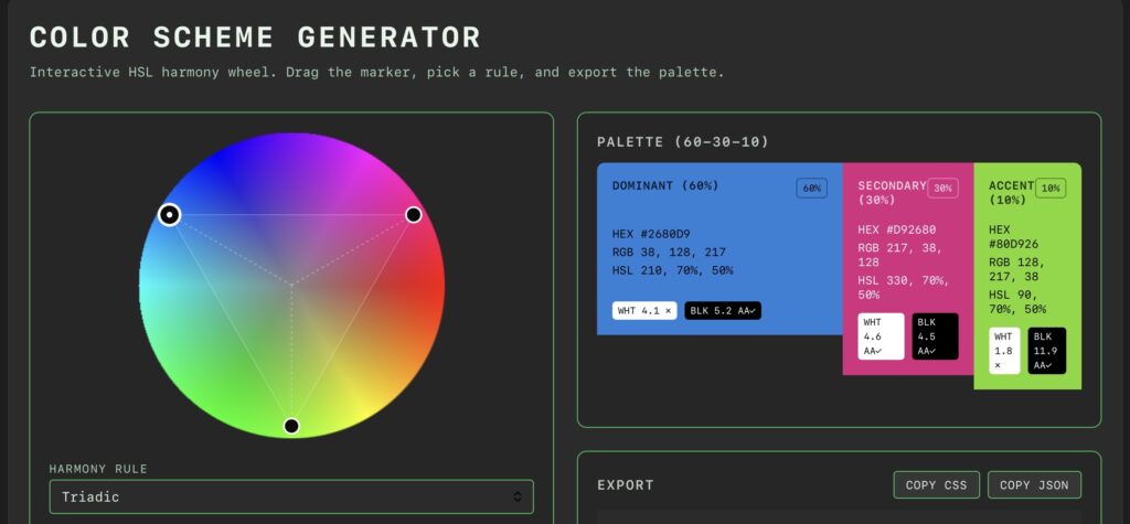 Color Scheme Generator
